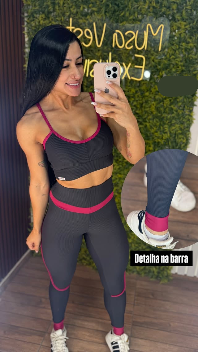 Cropped  + Legging Poli